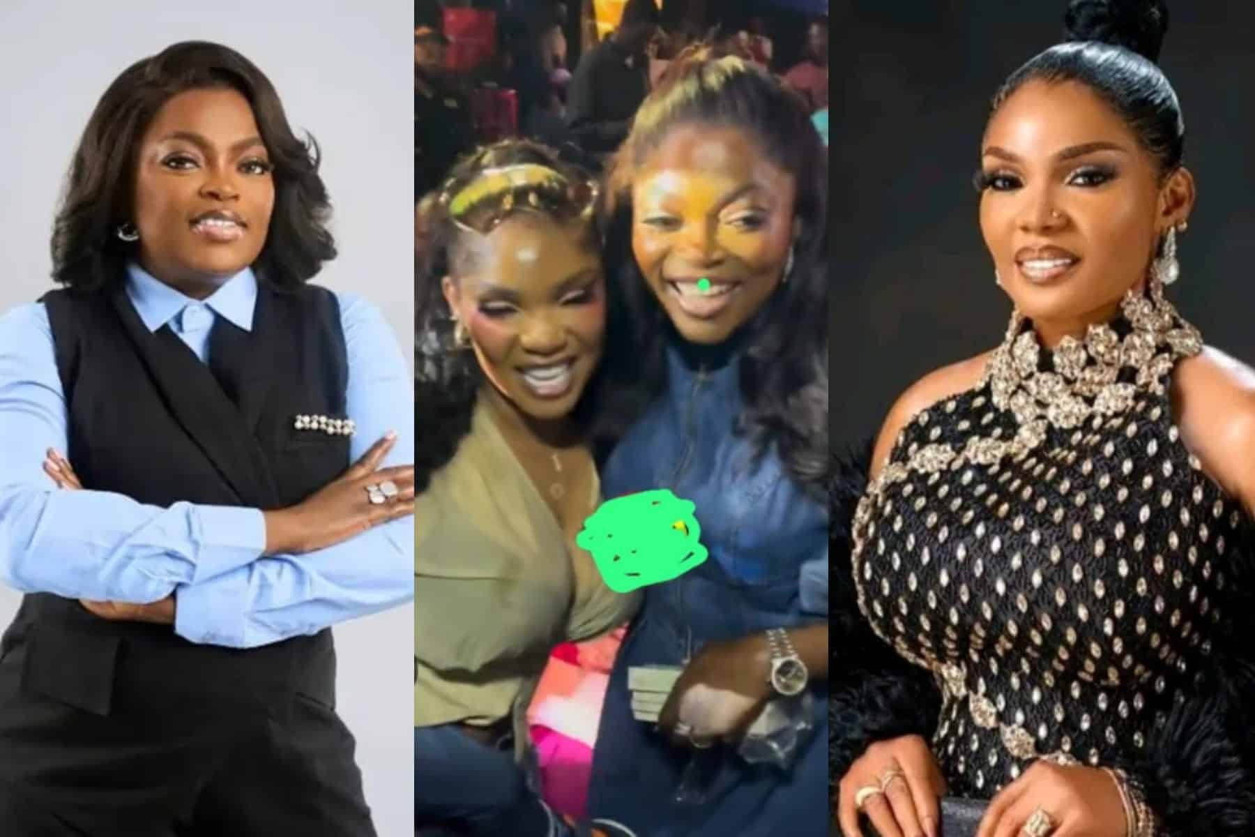 Funke Akindele screams for joy as she reunites with Iyabo Ojo